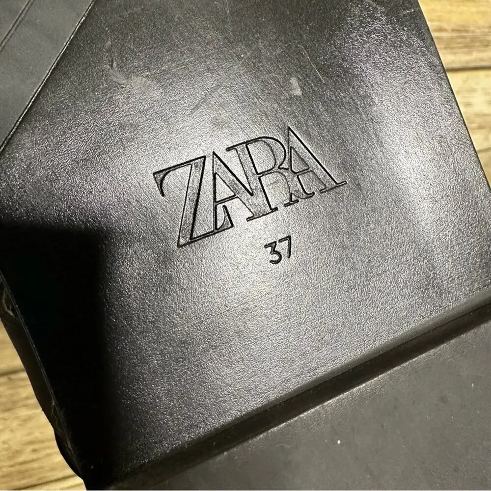 Zara 7.5 black strappy fisherman sandals - Picture 11 of 11